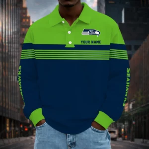 Limited Edition – Customized NFL Seattle Seahawks Long Sleeve Polo Shirt