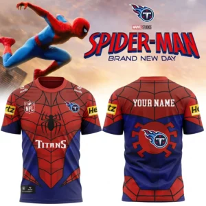 Limited Edition – Customized NFL Tennessee Titans x Spider Unisex T-Shirt