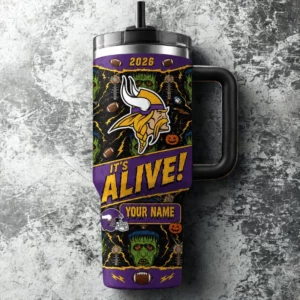 Limited Edition – Customized NFL Minnesota Vikings Halloween 40Oz Tumbler