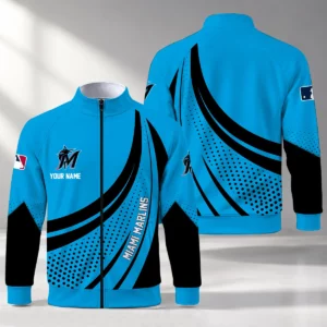 Limited Edition – Customized MLB Miami Marlins Stand Collar Jacket