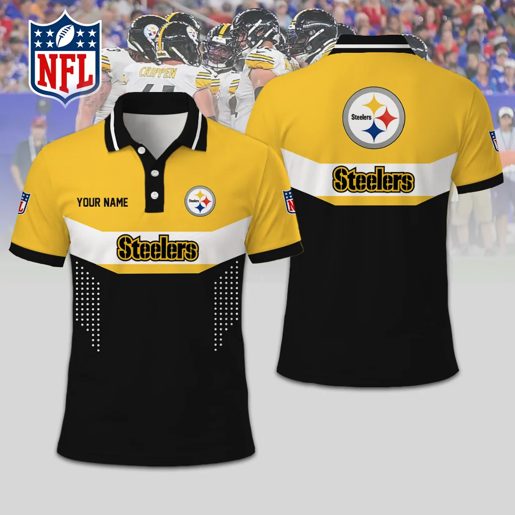 Limited Edition – Customized NFL Pittsburgh Steelers Polo Shirt