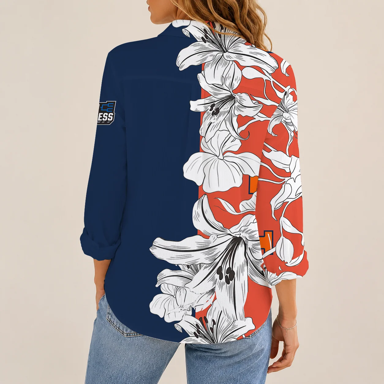 Limited Edition – Customized NCAA Illinois Fighting Illini Strappy Women Casual Shirt - Image 2