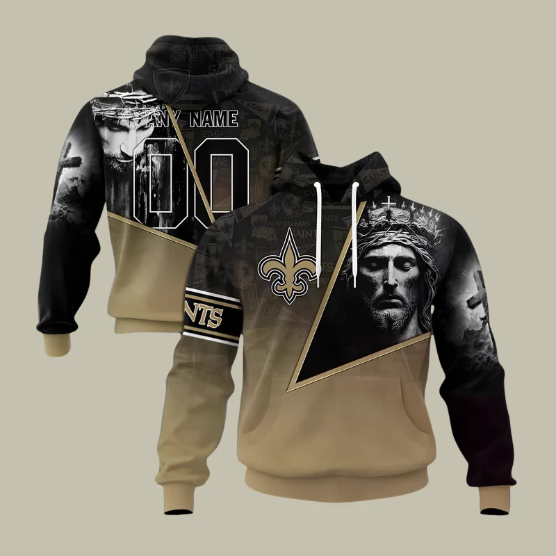Limited Edition – Customized NFL New Orleans Saints God’s Blessing T-Shirt, Hoodie & Zip Hoodie