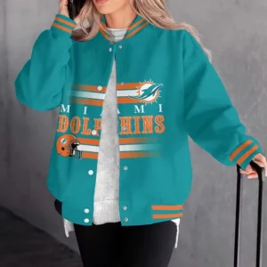 Limited Edition – Customized NFL Miami Dolphins Satin Varsity & Baseball Jacket