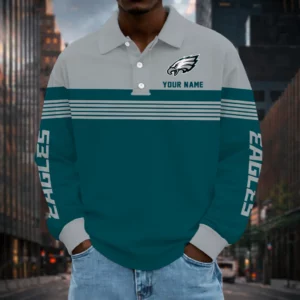 Limited Edition – Customized NFL Philadelphia Eagles Long Sleeve Polo Shirt