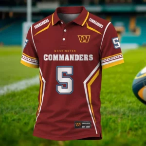Limited Edition – Customized NFL Washington Commanders Polo Shirt