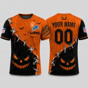 Limited Edition – Customized NFL Detroit Lions Halloween Unisex T-Shirt