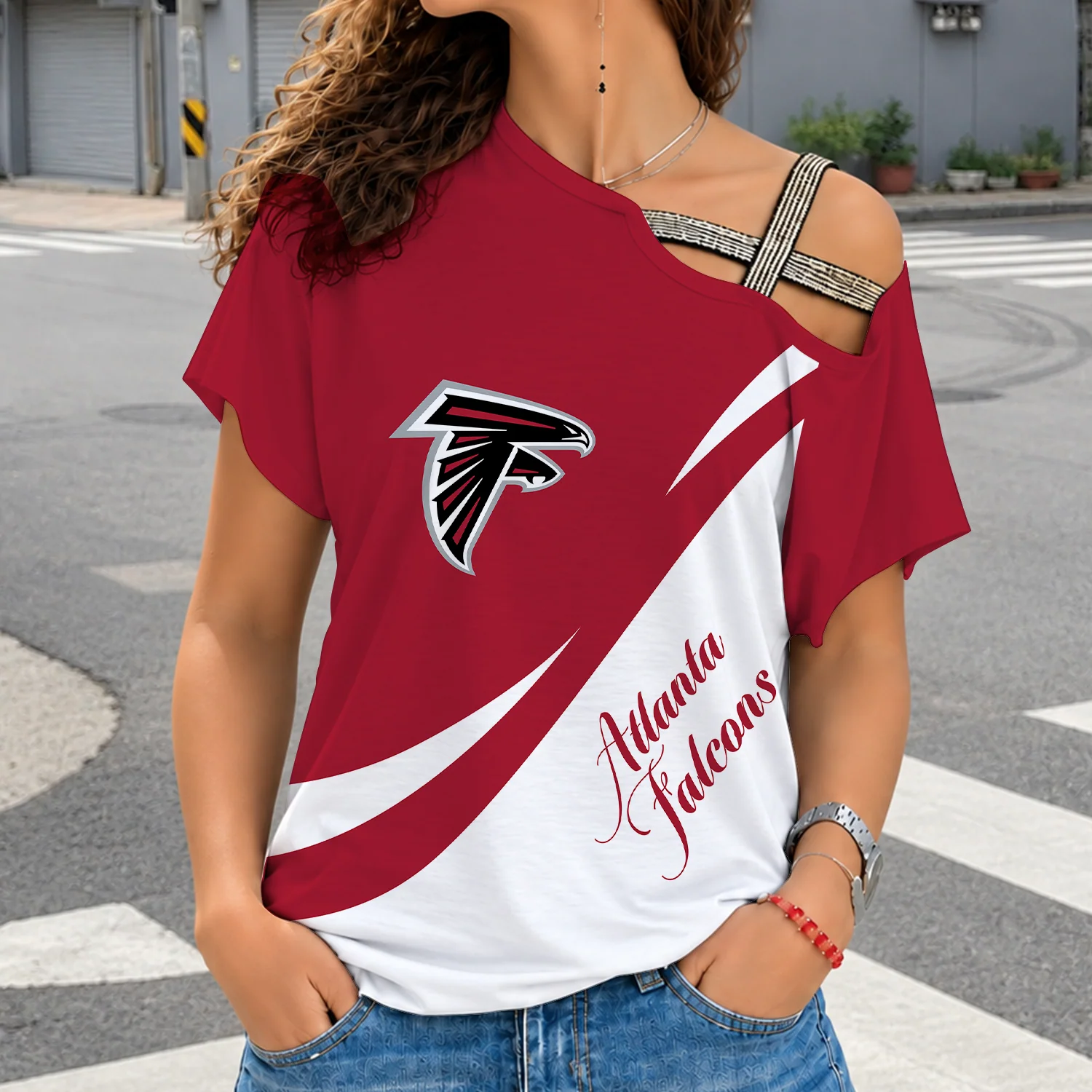 Limited Edition – Customized NFL Atlanta Falcons Shoulder Shirt