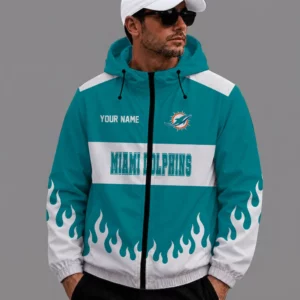 Limited Edition – Customized NFL Miami Dolphins Windbreaker Jacket