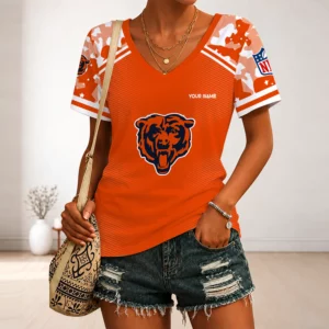 Limited Edition – Customized NFL Chicago Bears V-Neck Female Shirt