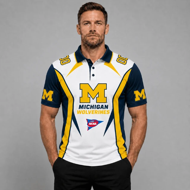 Limited Edition – Customized NCAA Michigan Wolverines Polo Shirt