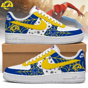 Limited Edition – Customized NFL Los Angeles Rams Af1 Shoes