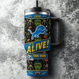 Limited Edition – Customized NFL Detroit Lions Halloween 40Oz Tumbler