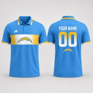 Limited Edition – Customized NFL Los Angeles Chargers Polo Shirt