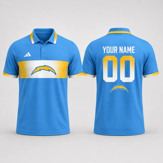 Limited Edition – Customized NFL Los Angeles Chargers Polo Shirt