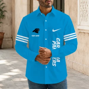 Limited Edition – Customized NFL Carolina Panthers Men’s Long Sleeve Button-Up Shirt
