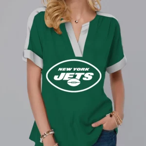 Limited Edition – Customized NFL New York Jets V-Neck Female Shirt