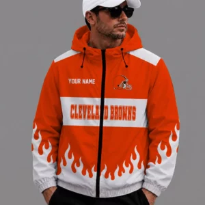 Limited Edition – Customized NFL Cleveland Browns Windbreaker Jacket