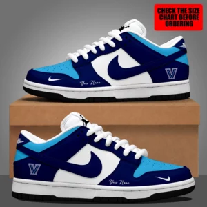Limited Edition – Customized NCAA Villanova Wildcats Strappy Dunk Low Shoes