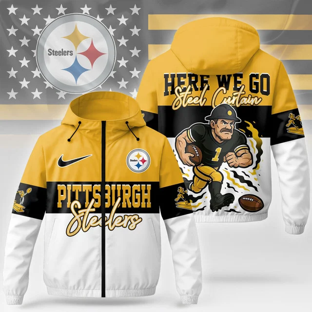 Limited Edition – Customized NFL Pittsburgh Steelers Windbreaker Jacket