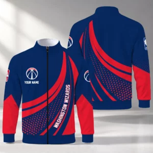 Limited Edition – Customized NBA Washington Wizards Stand Collar Jacket
