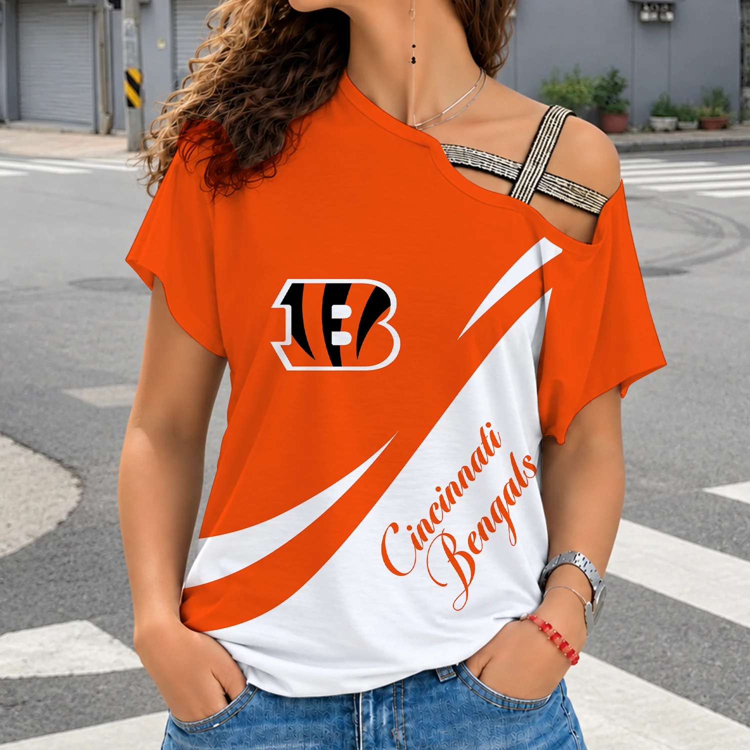 Limited Edition – Customized NFL Cincinnati Bengals Shoulder Shirt