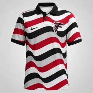 Limited Edition – Customized NFL Atlanta Falcons Striped Polo Shirt