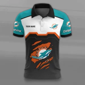 Limited Edition – Customized NFL Miami Dolphins Polo Shirt