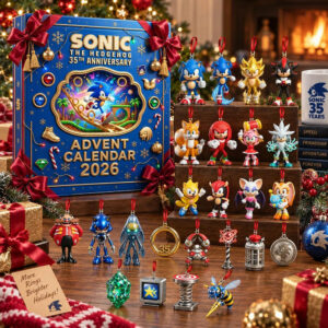Sonic The Hedgehog 35th Anniversary Advent Calendar 2026 Christmas Sonic Merch Gamer Gift