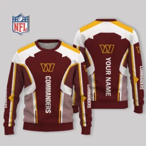 Limited Edition – Customized NFL Washington Commanders Ugly Sweater