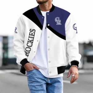 Limited Edition – Customized MLB Colorado Rockies Satin Varsity & Baseball Jacket