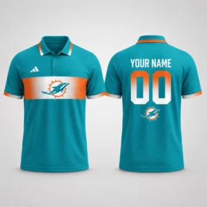 Limited Edition – Customized NFL Miami Dolphins Polo Shirt