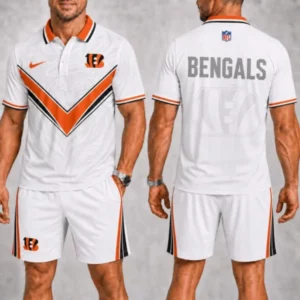 Limited Edition – Customized NFL Cincinnati Bengals Polo Shirt & Short Pants