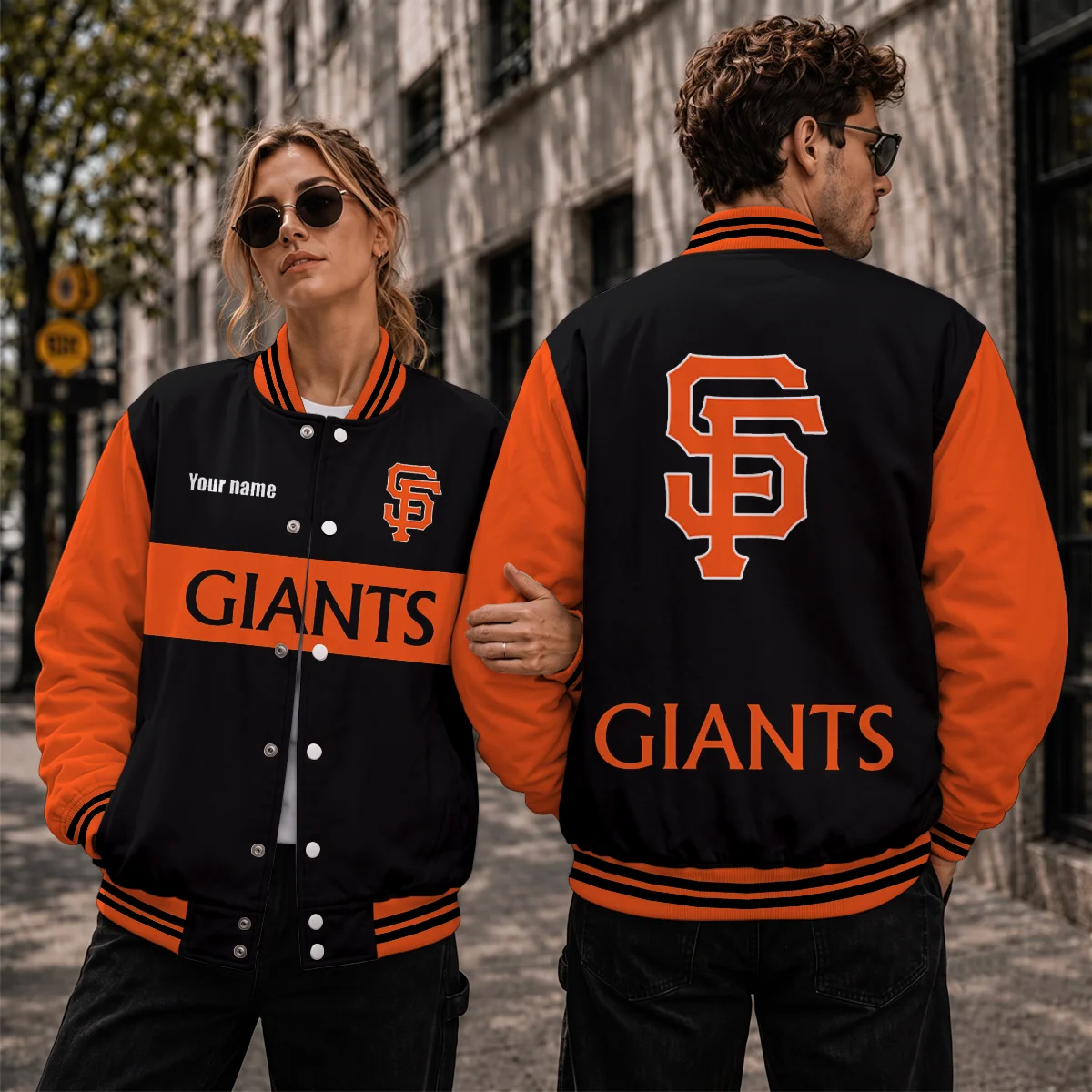 Limited Edition – Customized MLB San Francisco Giants Satin Varsity & Baseball Jacket