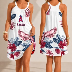 Limited Edition – Customized MLB Los Angeles Angels Camisole Dress