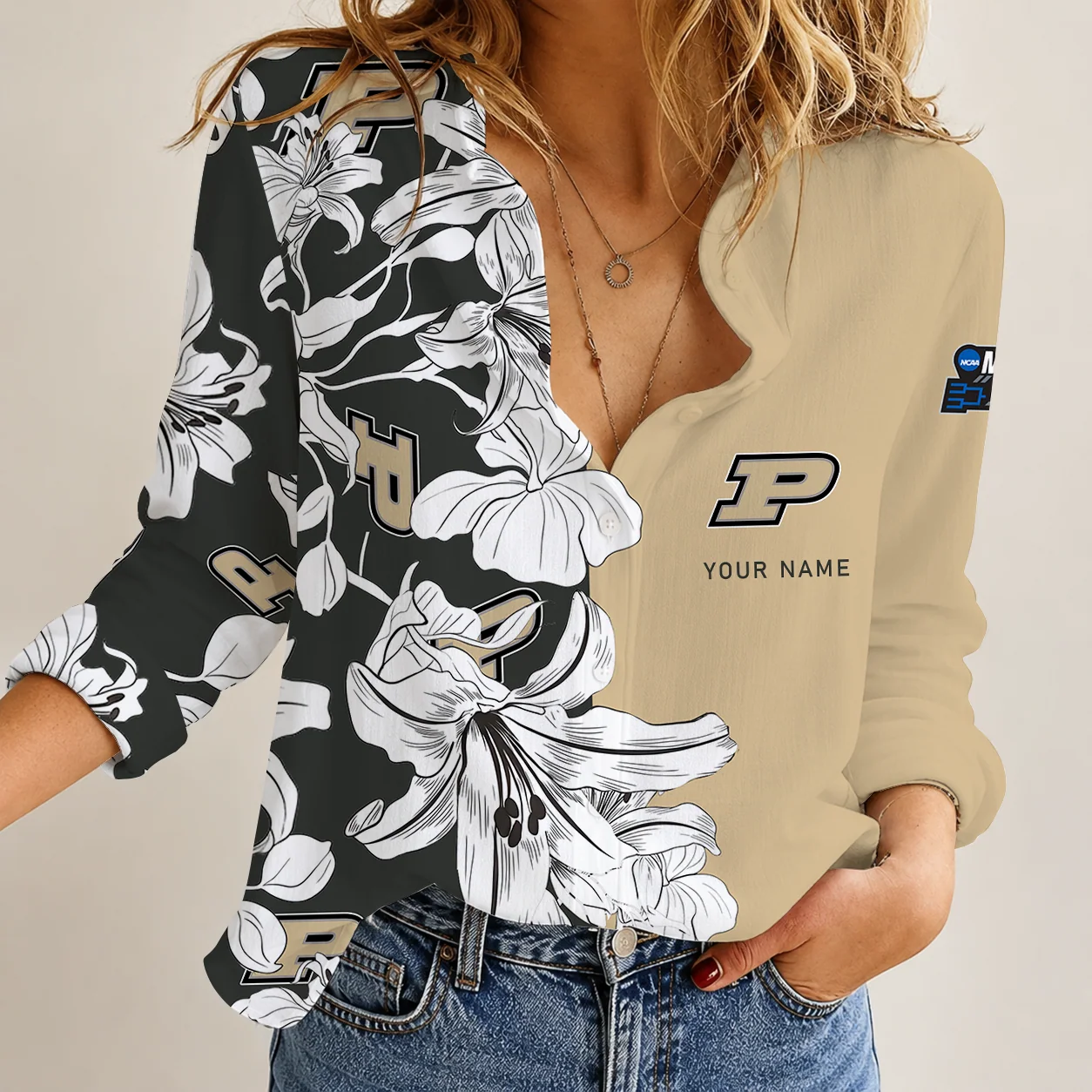 Limited Edition – Customized NCAA Purdue Boilermakers Strappy Women Casual Shirt