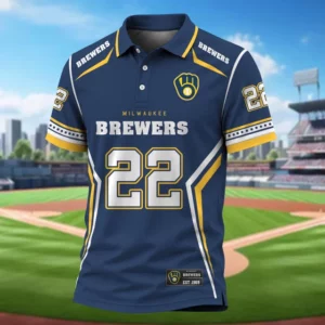 Limited Edition – Customized MLB Milwaukee Brewers Polo Shirt