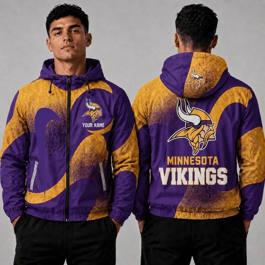 Limited Edition – Customized NFL Minnesota Vikings Windbreaker Jacket