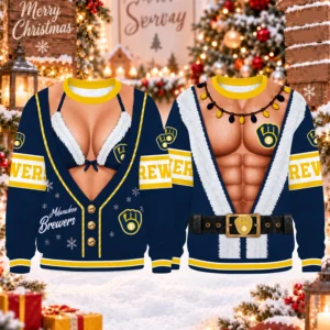 Limited Edition – Customized MLB Milwaukee Brewers Christmas Unisex Sweatshirt