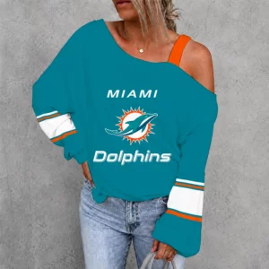 Limited Edition – Customized NFL Miami Dolphins Drop Shoulder Sweatshirt