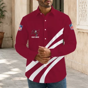 Limited Edition – Customized NFL Tampa Bay Buccaneers Men’s Long Sleeve Button-Up Shirt