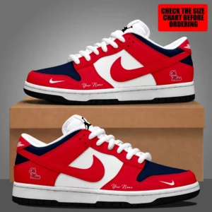 Limited Edition – Customized NCAA Ole Miss Rebels Dunk Low Shoes