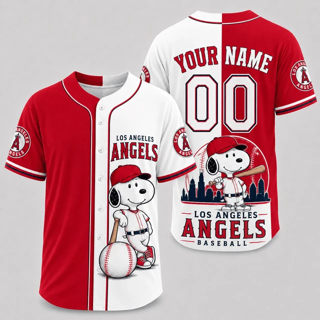 Limited Edition – Customized MLB Los Angeles Angels Baseball Jersey - Image 2