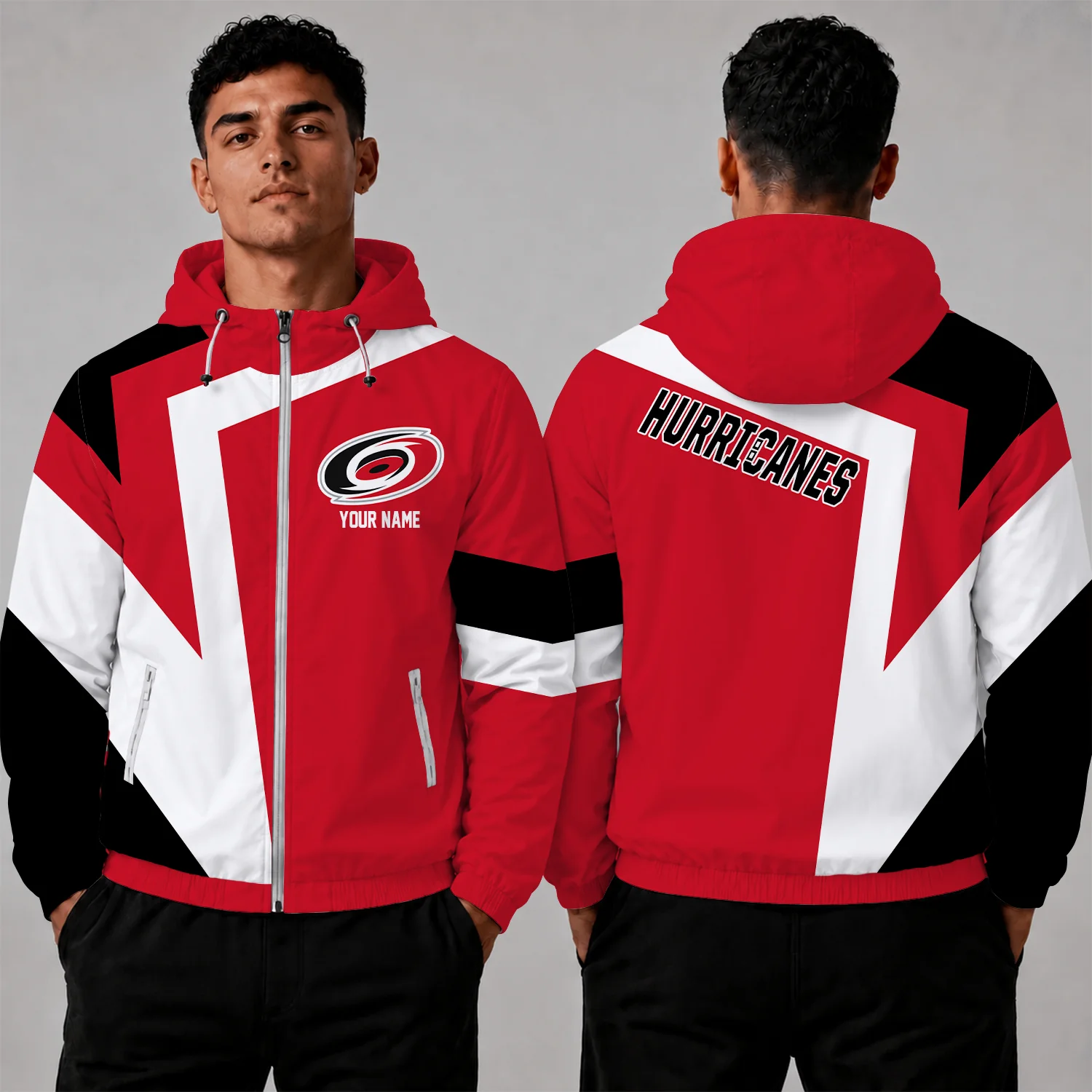 Limited Edition – Customized NHL Carolina Hurricanes Windbreaker Jacket