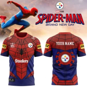 Limited Edition – Customized NFL Pittsburgh Steelers x Spider Unisex T-Shirt