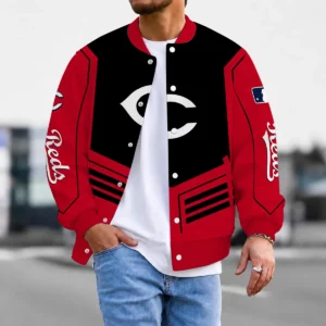 Limited Edition – Customized MLB Cincinnati Reds Satin Varsity & Baseball Jacket