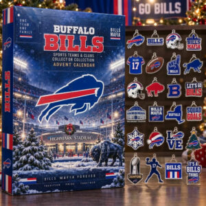 Buffalo Bills Christmas Advent Calendar 24 Day Christmas Countdown Football Fans Gift