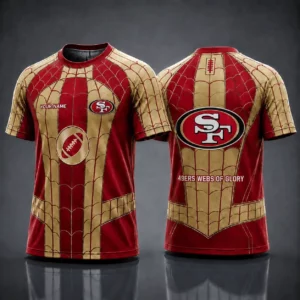 Limited Edition – Customized NFL San Francisco 49Ers x Spider Unisex T-Shirt
