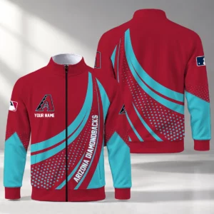 Limited Edition – Customized MLB Arizona Diamondbacks Stand Collar Jacket