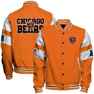 Limited Edition – Customized NFL Chicago Bears Satin Varsity & Baseball Jacket